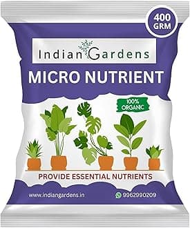 Indian Gardens - Micro Nutrient Fertilizer | Soil Applicant | Premium Essential Plant Food | Home Gardens for All Plants - 400 Grams