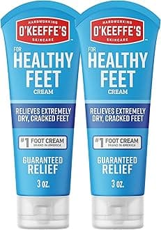 for Healthy Feet Foot Cream - 3 oz Tube (2 Pack) - Guaranteed Relief for Extremely Cracked, Dry Feet, Repairing Skincare, Instantly Boosts and Retains Moisture Levels