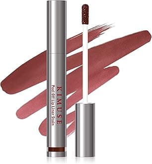 KIMUSE Peel Off Lip Liner Stain, Long Lasting Lip Tint Stain Peel Off, Waterproof, Transfer-Proof, Highly Pigmented Color Peel Off Lip Stain Liner, Matte Finish
