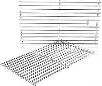 7637 17.5 Inch Stainless Steel Cooking Grates for Weber Spirit I & II 200 Series Spirit E210 Spirit E220 Spirit S210, Spirit S220 with Front Control Weber Spirit 200 Grill Grates