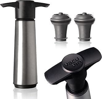 vacu vin V-20 Stainless Steel (with 2 stoppers) Silver