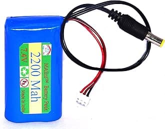 MAEnt™ 7.4V Li-ion 18650 Lithium ion Rechargeable Battery Pack 2S 8.4V Battery Pack for GPS i Pod P sp/DVD/mp4 Tablet PC Drones Project Work Industrial Equipment (2200 mah)