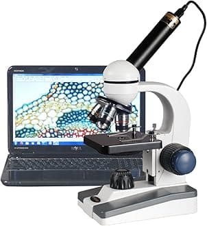 40X-1000X LED Student Microscope + 5MP USB Camera (M150C-E5)