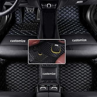 car Floor Mats fit for Toyota Tundra 1999-2025 Custom Style Luxury Leather All Weather Protection Floor Liners Black-Color