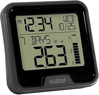 La Crosse Technology 724-1409 Wireless Rain Station, Black