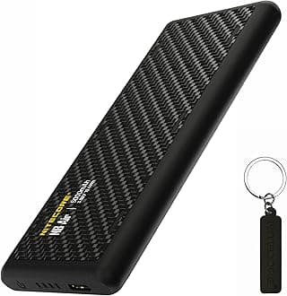 NitecoreNB Air 5000mAh Power Bank Waterproof Lightweight Competition-Grade Energy Bar Carbon Fiber Tag