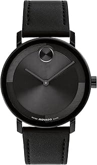 Bold Evolution 2.0 Men's Watch - Swiss Quartz Movement, Nappa Leather Strap - 3 ATM Water Resistance - Luxury Fashion Timepiece for Him - 40mm