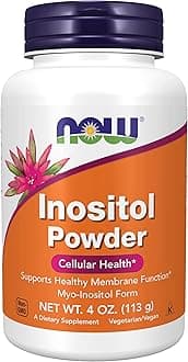 NOW Foods Supplements, Inositol Powder, Neurotransmitter Signaling*, Cellular Health*, 4-Ounce