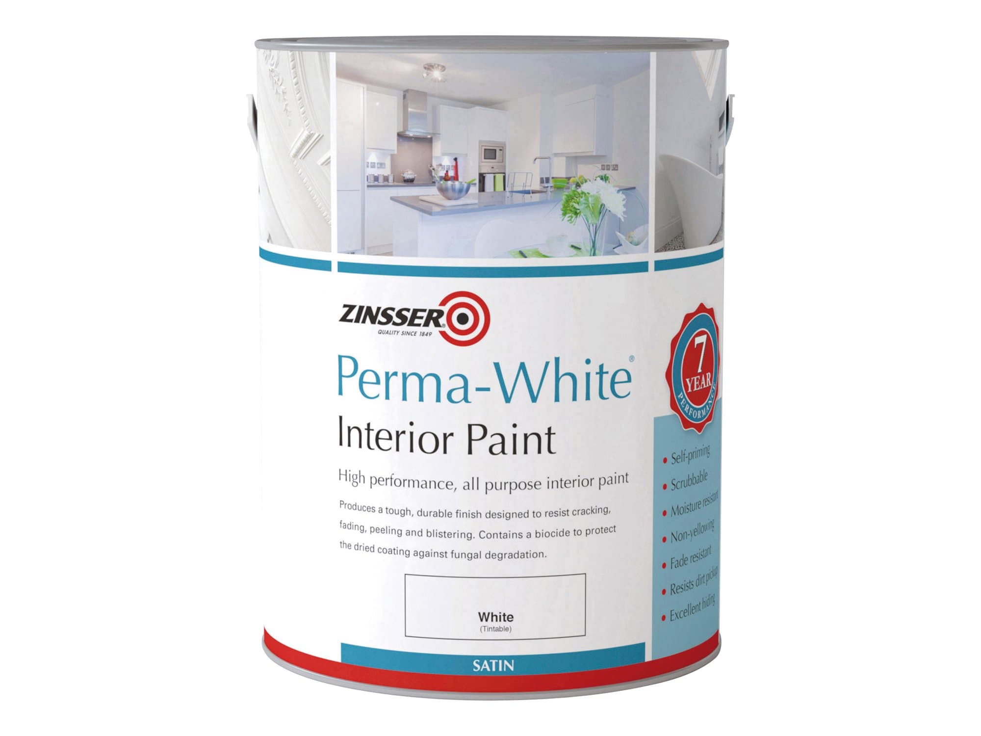 Perma - White Satin 1 Litre White