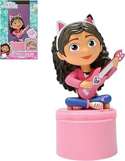 LEXIBOOK, Gabby's Dollhouse, LED Pocket Nightlight for children's bedroom, soft light, battery-operated, Pink, NLJ01GDH
