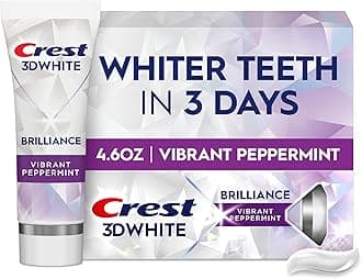 3D White Brilliance Vibrant Peppermint Teeth Whitening Toothpaste, 4.6 oz