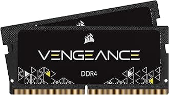 Corsair Vengeance SODIMM 32GB (2x16GB) DDR4 2400MHz CL16 Memory for Laptop/Notebooks (Intel 6th Generation Intel Core i5 and i7 Processor Support) Black