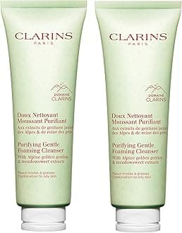 Clarins Purifying Gentle Foaming Face Cleanser | Cleanses, Purifies and Mattifies | Contains Salicylic Acid | Soap-Free | SLS-Free | Combination To Oily Skin Type