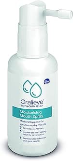 Oralieve Moisturising Dry Mouth Relief Spray (1 x 50ml) with New Pump, Hydrating Relief for Sore, Sensitive Mouths with Xylitol to Protect Teeth - Genuine Oralieve Dry Mouth Spray