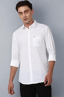 Men's Slim Fit Full Sleeve Cotton Solid Casual Shirt with Pocket