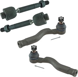 TRQ Front Tie Rod Set Compatible with 2008-2022 Toyota Sequoia 2007-2021 Tundra