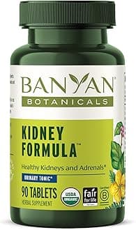 Organic Kidney Formula–Urinary Tract Support & Detox Supplement–Gokshura & Punarnava for Fluid Balance & Systemic Cleansing–Cooling Genitourinary Tonic-90 Tablets-USDA Organic
