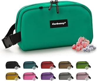 Cerbonny Small Cooler Bag Freezable Lunch Bag for Work School Travel, Leak-proof, Insulated, BPA, PVC Free, 5 x 9 x 4 inches