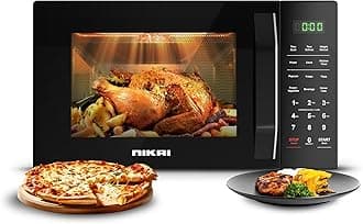 700W 20L Microwave Oven, Digital Touch Control, 11 Power Levels & 6 Auto Menus, Touch Control Panel, 99 min Timer Convenient Pull Hand Door - NMO2110DB (Black)2 years warranty
