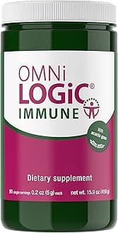 Omni-Logic Immune Prebiotic for Immunity - Supports Gut Health & Immunity with Acacia Fiber, Vitamin D, Calcium, Vitamin B3 - Non-GMO & Hypoallergenic Gut Health (90 Daily Servings)