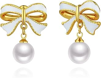 14K Gold/Silver Hoop/Dangle Earrings Dainty Hypoallergenic Jewelry, Trendy Lightweight Accessories for Women Valentines Mother's Day Birthday Thanksgiving Day Gifts