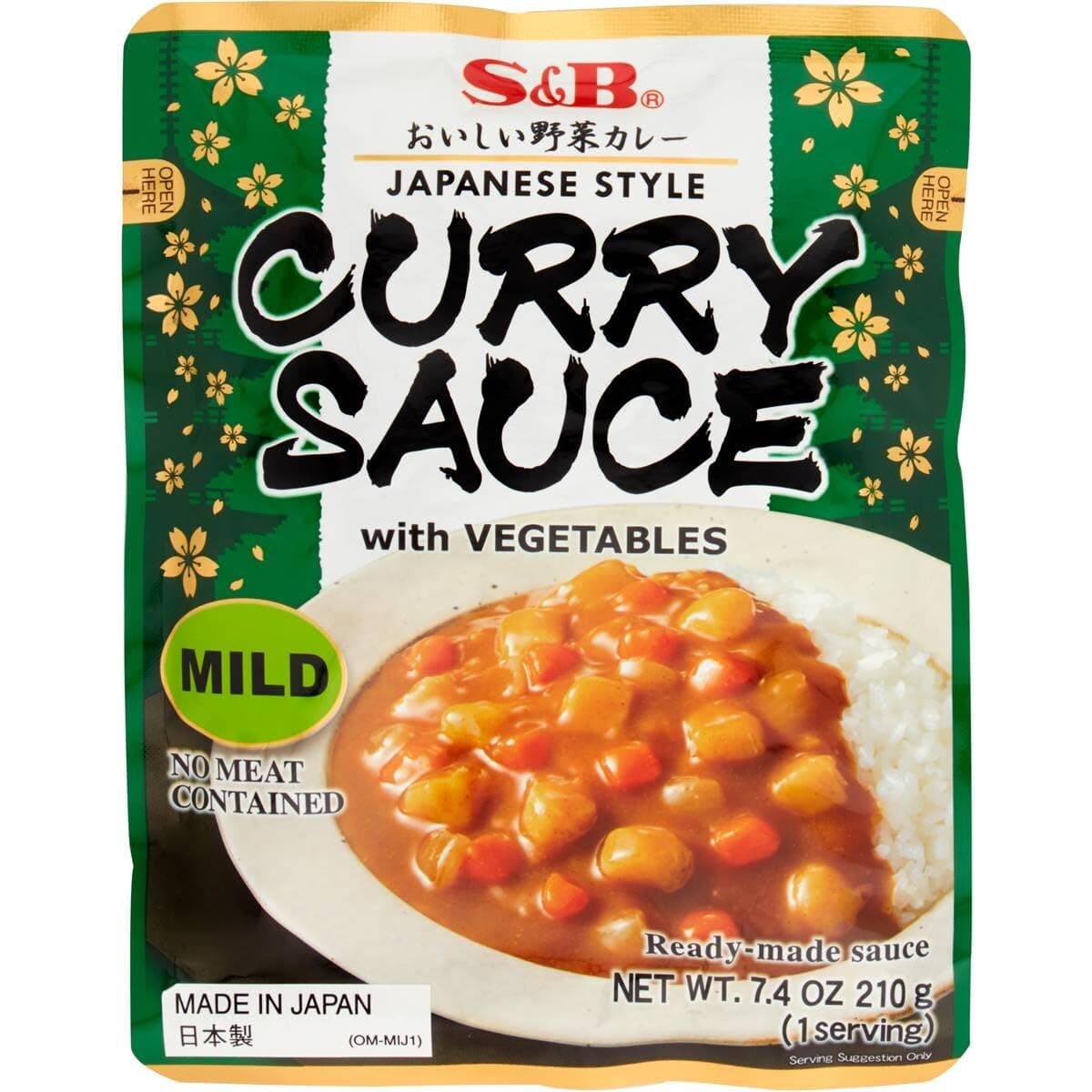 Curry Sauce with Vegetables Mild, 7.4-Ounce (Pack of 10)