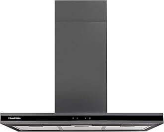 Russell Hobbs RHICH904DB Midnight Collection 90cm Island Cooker Hood, Dark Steel