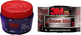 IA260166334 Specialty Cream Wax (220 g) high gloss streak free restores shine & 3M Perfect-It 1-Step Finish Compound (100 g) | Remove Minor Scratches