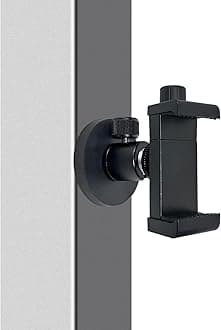 Vinkqiado Gym Magnetic Phone Mount Holder, Heavy Duty Magnet Base Cell Phone Clamp, Attracts to Ferrous Metal Surface, Designed for Gym, Motorcycles Tank, Tractor, Toolbox, Truck, Forklift