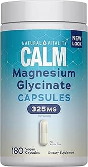 Calm, Magnesium Glycinate Capsules, 180 Vegetarian Capsules