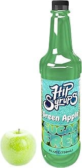 Hip Syrups - Green Apple Sugar Free Syrup Designed for Water Flavor, Bubble Tea, Boba Tea, Cocktails, Green Apple Flavoring, Water Enhancer, Drink Mix for Ice Tea, Lemonade & More, Zero Calorie Flavoring, Keto Friendly, Sugar Free