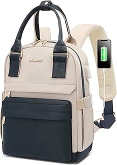 LOVEVOOK Mini Backpack for Women Stylish Waterproof Backpack Purse with USB Port, Cute Daypack for College Travel Party