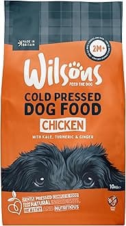 Wilsons - Cold Pressed Dog Food - Complete Dry Meal with Natural, Hypoallergenic Grain Free Ingredients - Introduce Gradually for Best Results - Suitable for Adult Dogs and Puppies 2 Months+ (10kg)