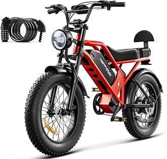 Electric Bike for Adults, 1500W Motor, 48V 18Ah Removable Battery, 20" Fat Tire Ebike, 7-Speed Transmission, Up to 32MPH and 68+ Miles Range, All-Terrain E-Bike