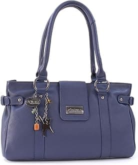 Sponsored Ad – Women's Medium Leather Shoulder Bag - Multiple Pockets and Compartments - Martina