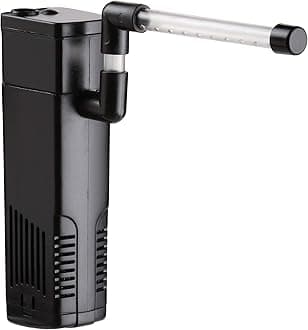 Aquarium Internal Filter, Submersible Power Filter with Multiple Function for Fish Tanks 2 to 5 Gallon, 40 GPH, 3.5W