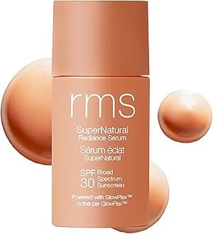 Supernatural Radiance Serum SPF 30 - Lightweight Hydrating Facial Sunscreen with Antioxidants, Natural Glow Enhancer, Broad Spectrum UVA/UVB, 1 oz