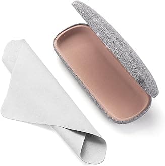 Glasses Case Hard Shell Eyeglasses Case Linen Fabrics Protective Case for Sunglasses Eyeglasse for Men Women