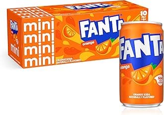 Orange Soda Can, 7.5 fl oz, 10 Pack