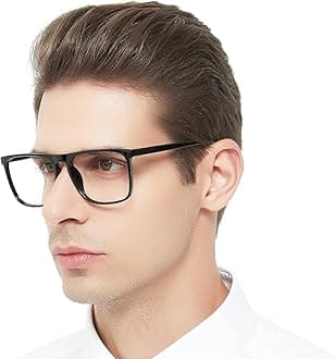 OCCI CHIARI Wide Frame Reading Glasses Mens Comfortable Readers 3.0X Big Heads(1.0 1.5 2.0 2.5 3.0 3.5 4.0 5.0 6.0)