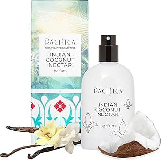 Pacifica Indian Coconut Nectar Spray Perfume, 2 oz – Warm Coconut & Vanilla Gourmand Fragrance for Women Clean Beauty Scent, Long-Lasting Beachy & Layerable, 100% Vegan & Cruelty-Free Made in USA