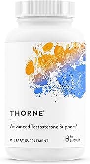 THORNE - Advanced Testosterone Support - Men's Health Supplement - Supports Healthy Testosterone Levels & Muscle Fatigue* - with Ashwagandha, Shilajit & Zinc - Third-Party Certified - 60 Capsules