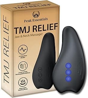 TMJ Relief Products Jaw Massager with Advanced Heating Modes - TMJ Massager - Jaw Massager TMJ - Ergonomic TMJ Massage Tool - Gentle Vibrations and Heat for Pain Relief, Tension, and Stiffness