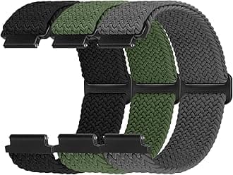 Braided Nylon Watch Bands Compatible with 16mm 18mm 19mm 20mm 22mm Watch Bands Quick Release Replacement Wristband, Adjustable Stretchy Straps Fabric Bands for Men Women