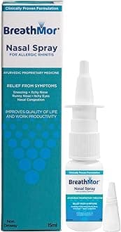 Nasal spray for ALLERGY | Clinically Backed | Ayurvedic| Cinnamon Bark Extract | Non-Drowsy | Relieves Sneezing, Itchy Nose, Runny Nose, Itchy Eyes, and Nasal Congestion (15ml)