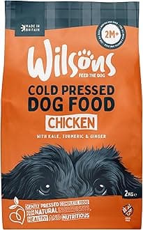Cold Pressed Dog Food - Complete Dry Meal with Natural, Hypoallergenic Grain Free Ingredients - Introduce Gradually for Best Results - Suitable for Adult Dogs and Puppies 2 Months+ (2kg)