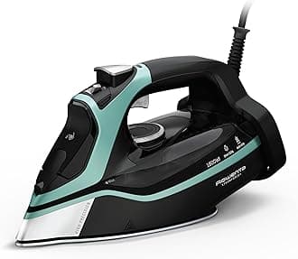 Steam Force Stainless Steel Soleplate Steam Iron for Clothes 400 Microsteam Holes 1800 Watts Ironing, Fabric Steamer, Garment Steamer, Digital Display, Precision Tip DW9440