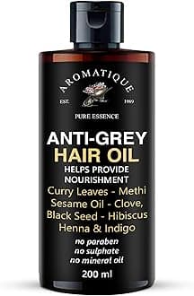 Anti Grey Hair Oil for Premature Grey Hair | Ayurvedic Herbal Oil for White & Grey Hair | Natural Oil with Amla, Indigo & Coconut | Nourishing Hair Oil for Men & Women | 200ml