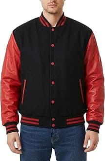 Mens Hotline Miami Varsity Letterman Fashion Wool Bomber Slim Fit Casual Warm Boys College Baseball Jacket