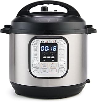 Instant Pot Duo 7-in-1 Electric Pressure Cooker, Slow Cooker, Rice Cooker, Steamer, Sauté, Yogurt Maker, Warmer & Sterilizer, Includes App with Over 800 Recipes, Stainless Steel, 8 Quart